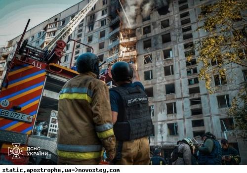 Атака на багатоквартирний будинок у Харкові: число постраждалих зросло до 41 особи, вогонь вдалося локалізувати.